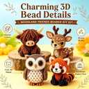 Kanroadi 3D Beaded Animal Kit,Beaded Animal Kit,Cute Animal Beading Craft Set,Handmade Bead Art Mosaic Kit,Stress Relief Creative DIY Decoration Gifts for Beginner (Birds)