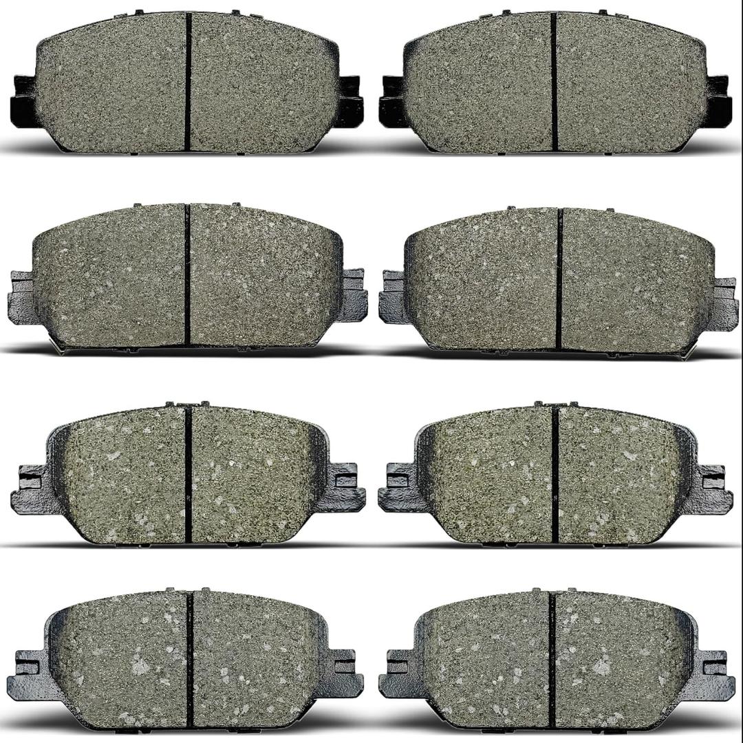 ALADICHE 8pcs Ceramic Brake Pads Sets Front Rear Fit For Honda For CR-V 2017 2018 2019 2020 2021 2022, D2036 D2037