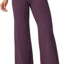 YEOREO Workout Leggings Womens No Front Seam Straight Leggings 29"/ 31.5"/ 33"/ 35" High Waist Buttery Eddiy Gym Yoga Pants (Purple, M)