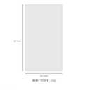 Lacoste Heritage 100% Supima Cotton Bath Towel, White, 30" x 54" Highly Absorbent & Quick Drying, Premium Super Soft Bath Towel, Bathroom Essential, Gift for All Occasions, Machine Washable