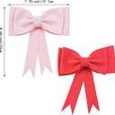 2 Pack Red Pink Bow Cake Topper Large EVA Decorations | Large EVA bow cake topper set. Perfect for birthday cakes, wedding cakes desserts. Decorative cake accessories for a party.