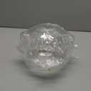 WAYUTO Clear Bear Piggy Bank Coin Ball Box Simple Saving Money Cash Bills Glass Jar Adults Kids Adorable Decorative Birthday Festival Financial Management Gifts Unique Collection Display Container (Medium, Openable)