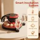 Incubators for Hatching Eggs with 1080P HD Night Vision Camera - Automatic Egg Turning & Humidity Control, 360 Visibility Incubators for Hatching Eggs, Compatible with Chicken, Duck, Quail, Pigeon.