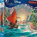 Ceaco - Thomas Kinkade Disney Dreams - Disney's Moana - 1000 Piece Jigsaw Puzzle for Adults - Vibrant Thomas Kinkade Art - Premium Disney Puzzle for Collectors