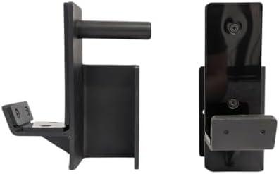 Fitvids 3" x 3" J-Hooks (Pair) for Power Cage and Squat Rack, Black