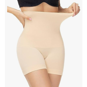 High Waisted Premium Shapewear Body Shaper Shorts Tummy Tucker Control Thigh Slimming Body Shaper for Women Invisible Shaping Shaper Pant for Women Seamless Thigh Slimming Shapeware Beige (MEDIUM)