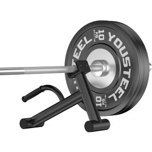 Deadlift Jack Barbell Stand Upload 600lbs Deadlift Barbell Jack Bar Non-Slip Rubber Handle Suitable for Loading Unloading Weight Plates for Deadlift Exercise Weight Training (1 pcs)