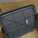 IRIS USA Pee Pad Holder for Dogs and Puppies, Potty Training Tray with Secured Latches, Non-Skid Feet, Leak Protection, Easy Clean Surface, Fits 14"x17" Puppy Pads Size, Dark Gray