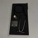 Medline Elite Adult Stainless Steel Stethoscope, Black, High Acoustic Sensitivity