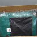 Heavy Duty Poly Tarp - 14' X 14' - 10 Mil Thick Waterproof, UV Blocking Protective Cover - Reversible Green and Black - Laminated Coating - Grommets - by Xpose Safety