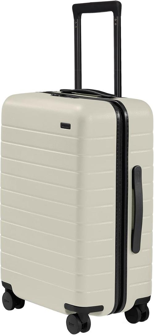 Away Bigger Carry-On Luggage, Lightweight Hardside Large Suitcase with Spinner Wheels, TSA Lock, Airline Approved, Salt White Matte, The Bigger Carry-on