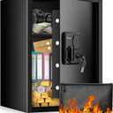 Bonsaii Large Safe Box with Fireproof Bag, 2.5 Cubic Feet for home security with Electronic Keypad and Removable Shelf, Document Safe for Home, Money, Cash, Jewelry, 15.7"W x 15"D x 21.7"H