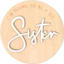Personalized Baby Announcement PlaqueBaby Boy/Girl Nursery Wooden SignGender Reveal Party DecorationsBaby Birth Announcement SignBaby Shower Nursery Gift Plaque (Sister)