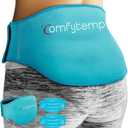Comfytemp Ice Pack for Back Pain Relief, 2 Pcs, Sciatica Ease Brace, Reusable Gel Lower Back Ice Wrap for Injuries, Hot Cold Compress for Lower Lumbar, Waist, Men Women After Surgery Blue, Standard, 2