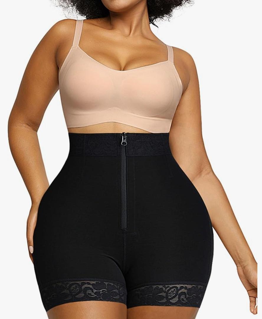 SHAPELLX Butt Lifter Shapewear Tummy Control Shorts For Women Waist Cincher With Hook Zipper Closure Body Shaper Wear 3XL