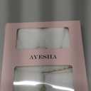 Ayesha White Spa Headband and Wristband Set for Skincare Makeup Headband Wrist Cuffs for Washing Face Bubble Skincare Hairband for Women Girls (White set)