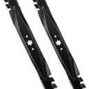 942-04308-X 942-04308 42" 6-Star Mulching Blades for Troy-Bilt Pony Super Bronco Mustang Cub Cadet XT1 XT2 42 ZT1 RZT-42 LT42 LTX1040 Craftsman T110 T1200 42 inch Lawn Tractor Zero-Turn Mower, Black