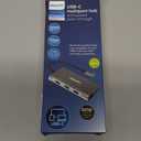 Philips USB C Hub with Power Pass-Through, 7-in-1 Multiport Adapter, 1 HDMI 4K@30Hz, 60W USB-C Power Delivery, 2 USB 3.0, 1 Ethernet, 1 SD 1 MicroSD Card Reader, DLK9120C/27