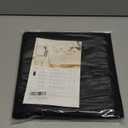 Veblandy Swirl Jacquard Tablecloth Waterproof Stain Resistant Table Cloth for Kitchen Dinning Decoration Picnic Outdoor Rectangle 60 x 104 Inch, Black