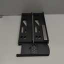 Adjustable Mobile CPU Stand, Ventilated Computer Tower Stand with 4 Caster Wheels Fits Most PC Tower, Under Desk CPU Holder PC Floor Cart Computer Riser for Students and Gamers (Black)