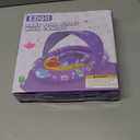 EZIGO Baby Pool Float with Canopy UPF 50+ Sun Protection, Double Air Chambers Infants Swimming Floats with Sound Toys Adjustable Safety Seat Toddler Float for Boys and Girls 6-36 Months (Purple)