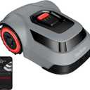 Redkey MGC1000 Robot Lawn Mower with 590ft Boundary Wires for 0.25 Acre (1/4 Acre), 45% Slope, 70Mins Runtime, Auto Recharge, Automatic Robotic Lawn Mower w/Precise Location & Breakpoint Detection