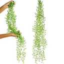 SEEKO Succulents Extra Large Fake Seaweed (Pack of 2, 33" Long) - Artificial Succulents Unpotted - String of Pearls