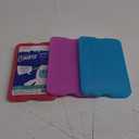 Cool Coolers by Fit + Fresh Slim Compact Reusable XL Ice Pack, Perfect for Lunch Boxes, Coolers, and Beach Bags (Multicolor 3 PK)