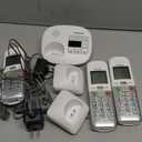 Panasonic Cordless Phone, Easy to Use with Large Display and Big Buttons, Flashing Favorites Key, Built in Flashlight, Call Block, Volume Boost, Talking Caller ID, 2 Cordless Handsets - KX-TGU433W (White)