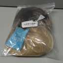 Alanhair Ombre Blonde Wigs for Women,HAIRCUBE Shoulder-Length wig with Bangs Dark Roots to Blonde Synthetic Hair Layered Wigs Heat Resistant Fibre for Daily Party Use