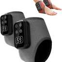 Foot Advanced Triple Method Massager, with 5 Vibration Modes and 6 Heat Levels, Suitable for Reduce Fatigue and Plantar Fasciitis, Travel & Home Use Grey 2 pack