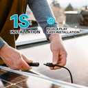 Solar connectors Tool-Free Solar Cable connectors Solar Connector for 3 Solar Panels Water Proof Solar Panel connectors 2 to 6 Y-Branch Parallel Adapter Solar Cable Extension2Y6,1PCS