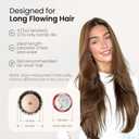 AIMIKE Round Brush for Blow Out, Extra Long Round Hair Brush w/Nano Thermal Ceramic & Ionic Tech, for Blow Drying & Styling, Curling and Shine - Barrel 2.1 inch