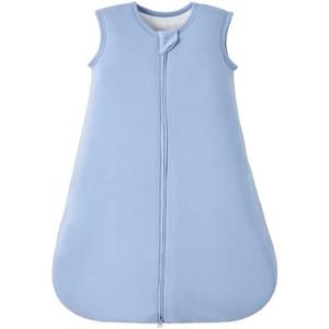 Duomiaomiao Buttery Soft Rayon Made from Bamboo Baby Sleep Sack 6-18 Months 1.0 TOG, Premium Baby Sleeping Bag 2-Way Zipper for Babies