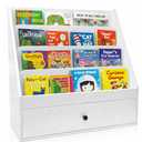 Solid Wood Kids Bookshelf with Multi-Layer,Large Capacity Toddler Bookshelf, Moisture-Proof & Wear-Resistant Book Shelf for Kids Rooms, Detachable Bookshelf for Kids Bedrooms, Playrooms & Living Rooms
