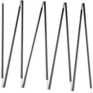 Aluminum Tent Poles Replacement, Black Pre-Assembled Tent Pole, 7001 T6 Heated Camping Tent Rod
