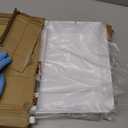 8 Pack, 16" x 11" Large White Serving Trays Set - Reusable Plastic Serving Platters for Cookie, Appetizer, Charcuterie, Snack, Dessert, Party Food Display - Stackable Kitchen CounterTop Tray, BPA Free