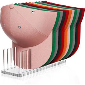 Kadolina Hat Organizer for Baseball Caps, Acrylic Hat Rack for 14 Baseball Caps, Hat Holder Display and Organizer for Closet, Tabletop, Dressing Table