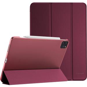 ProCase Smart Case for iPad Pro 12.9 2022/2021/2020/2018, Slim Stand Hard Back Shell Smart Cover for iPad Pro 12.9" 6th Gen/5th Gen/4th Gen/3rd Gen -Wine