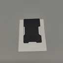 Wallet Tracker Card Air-Tag (iOS Only) - Work with Apple Find My, Bluetooth Tracker Smart Tracking Card Wallet Finder, 0.07in Slim, IP68 Waterproof, Item Locator for Luggage Tags, Passports, Purse (1 pack, Dark Black)