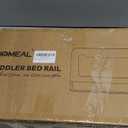 HOMEAL Bed Rail for Toddlers, 59in Swing Down Baby Bed Rail Guard, Toddler Bed Rails for King Size Beds, Twin, Full, Queen, Bed Guard Rail for Toddlers, Grey