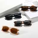 4 Pack Progressive Reading Sunglasses for Women Men, No Line Square Multifocal Sun Readers UV400 Protection