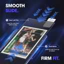 3 x WVM Card Sleeves Top Loaders for Cards, Premium Toploaders for Cards, Card Holder Baseball Football Sports and Game Cards (30 Toploaders + 300 Penny Sleeves)