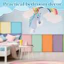 Hahafelt 8 Pack Wall Padding Headboard 19.69" x 11.81" x 1.18" Fresh Colors