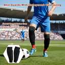 Soccer Shin Guards for Adult, Honeycomb Shin Pads, Lightweight Breathable Shins Defender Calf Sleeves for Football Baseball Boxing Kickboxing, M