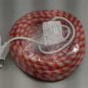 Joiedomi 40FT LED Candy Cane Rope Lights, Waterproof Outdoor 360 LED Christmas Decor Lights for Garden Yard Party Xmas Christmas Holiday Decorations (Red & Warm White)