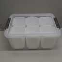 Citylife 17 QT Plastic Storage Bins Clear Storage Box with Lids Multipurpose Stackable Storage Containers for Organizing Tool, Craft, Crayon