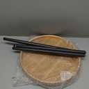 LITA Log Desktop Round Side End Table, Indoor Outdoor Wooden Tray Nightstand Table with Metal Stand for Living Room Bedroom Office Small Spaces (M)