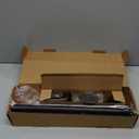 Zeerobee Curtain Rods for Windows 48 to 84, 1 Inch Industrial Wrap Around Black Curtain Rod, Indoor/Outdoor Room Divider Adjustable Drapery Pole, 48"-86"