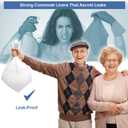 Commode Liners - 50 Strong Portable Toilet Bags - Easy to Use Bedside Commode Liners Disposable - Toilet Liners that Support Dignity of Seniors & Disabled - No More Buckets to Wash - NO Absorbent Pad